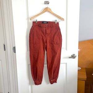 RUST Cropped High Rise cargo